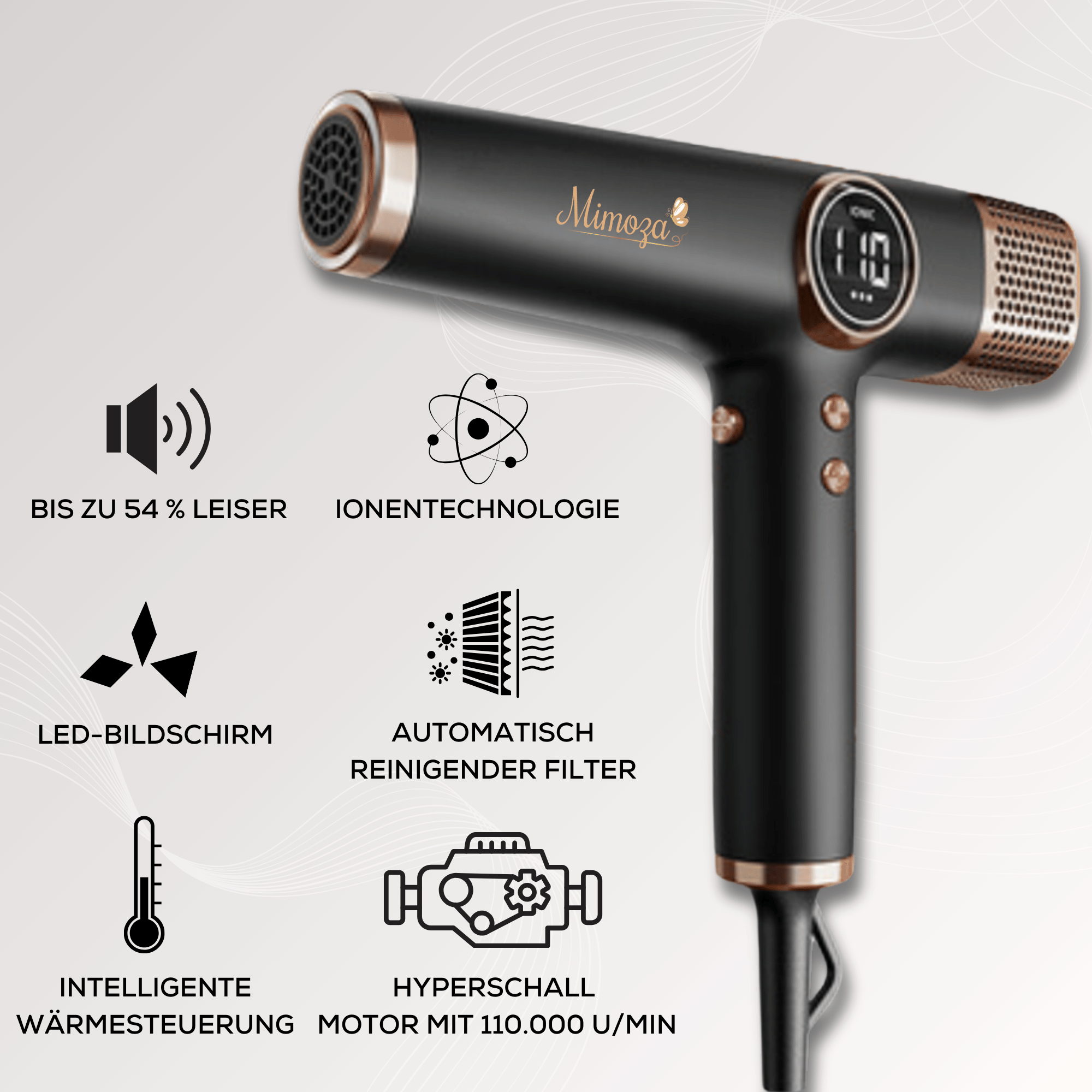 Mimoza Ultra Dynamic Airstyler | Locken und gerade